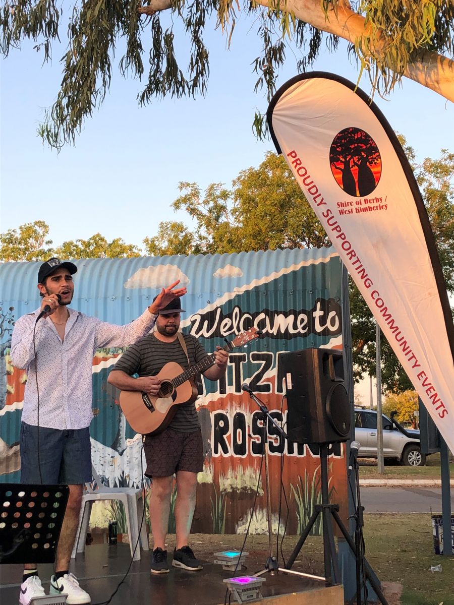 Isaiah Firebrace in Fitzroy Crossing