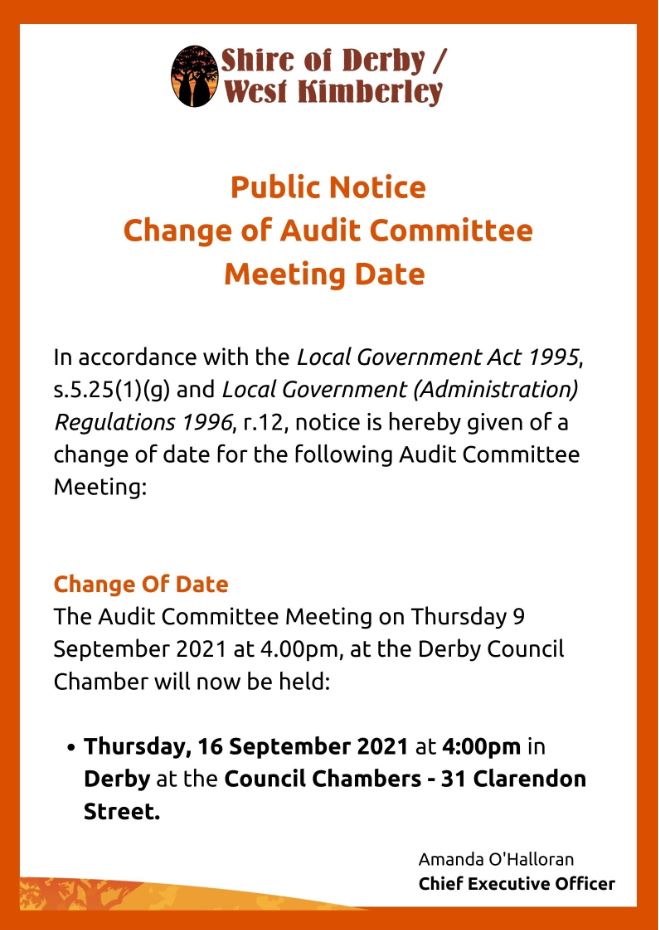 Public_Notice_-_Change_of_Date_-_September_Audit_Committee_Meeting.