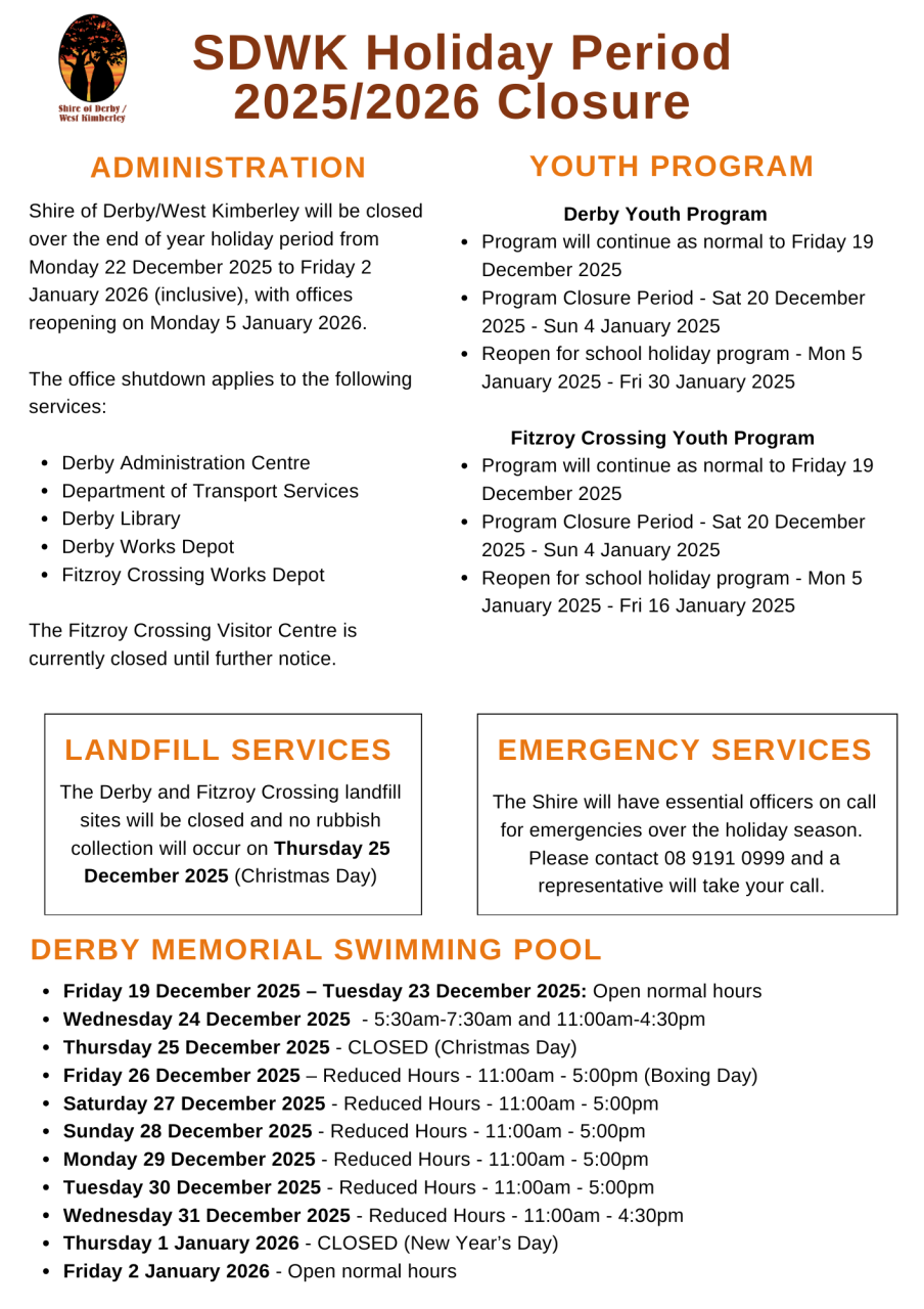 SDWK End of Year Closure