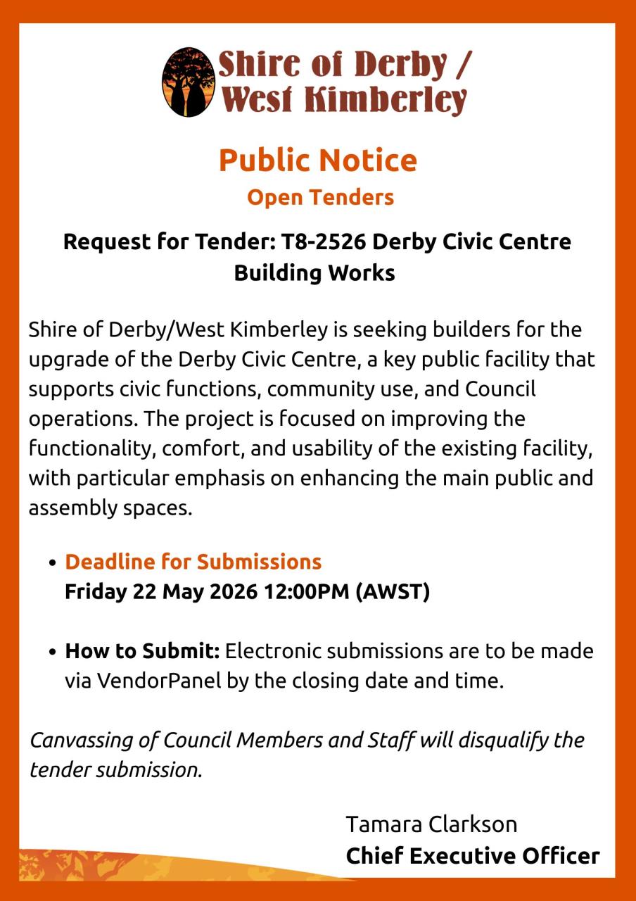 Request for Tender - T8-2526 - Derby Civic Centre Building Works