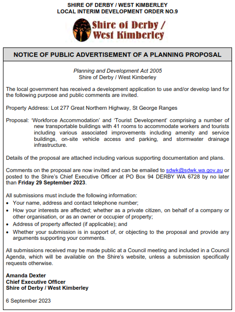NOTICE OF PUBLIC ADVERTISEMENT OF A PLANNING PROPOSAL